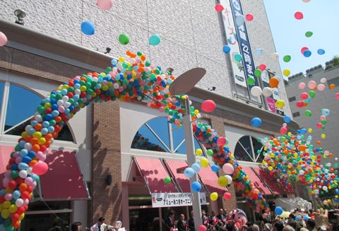 バルーンアーチ現場施工