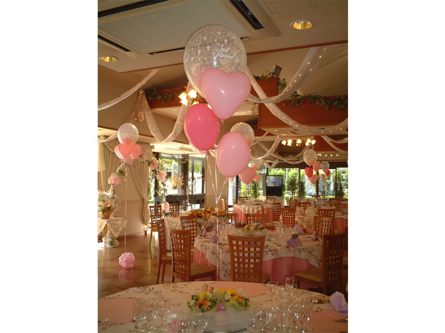 ウェデイングバルーンデコレーション｜現場施工例