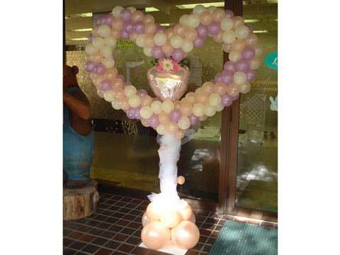 ウェデイング風船装飾｜現場施工例