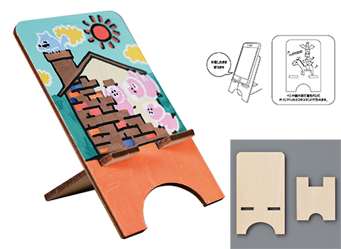 木製スマホスタンド作り/手作りキット