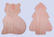 木製ハガキ作り